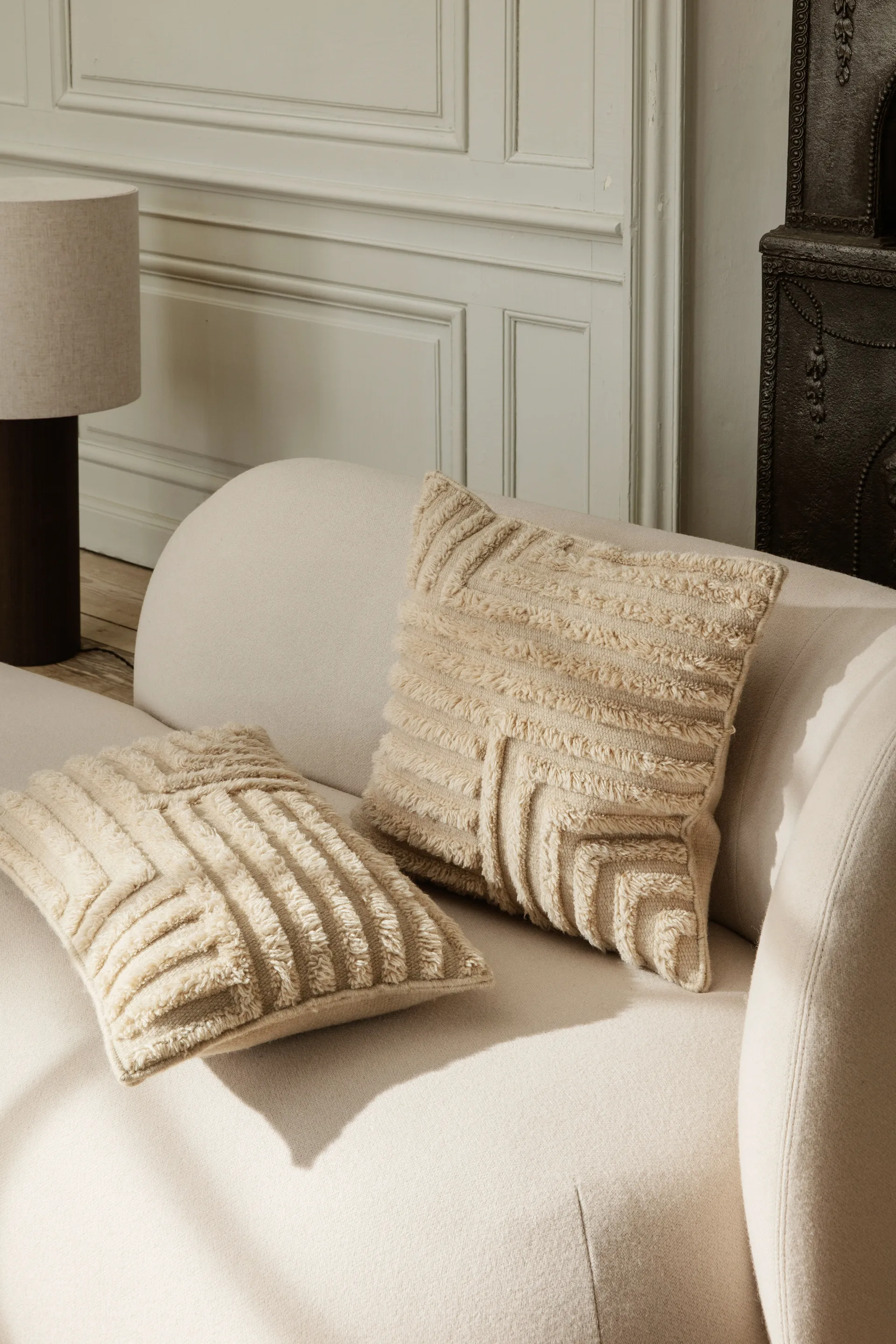 Rico divan højre, Brushed offwhite Ferm Living