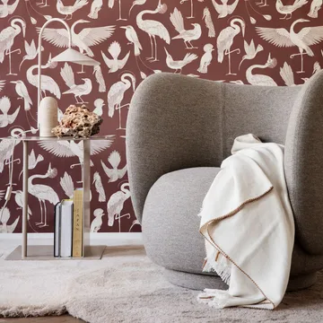 Rico lounge chair lænestol - brown, brushed - Ferm Living