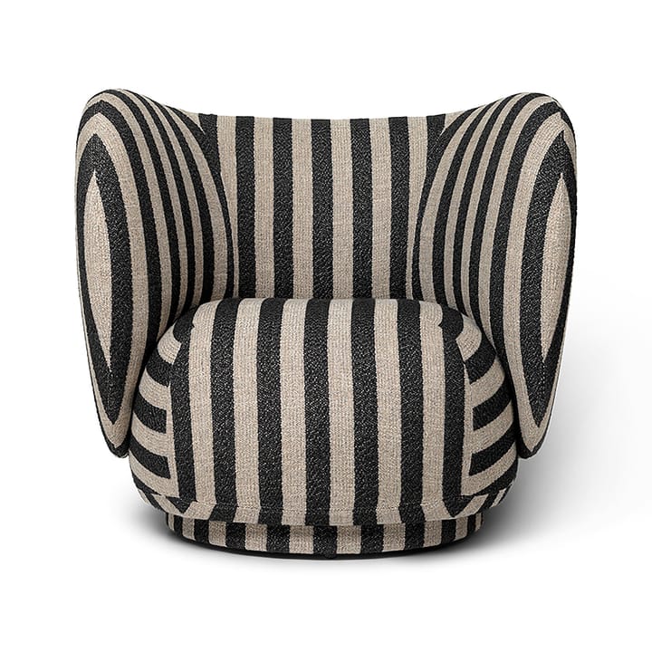 Rico lounge chair lænestol - Louisiana Sand/Black - Ferm Living