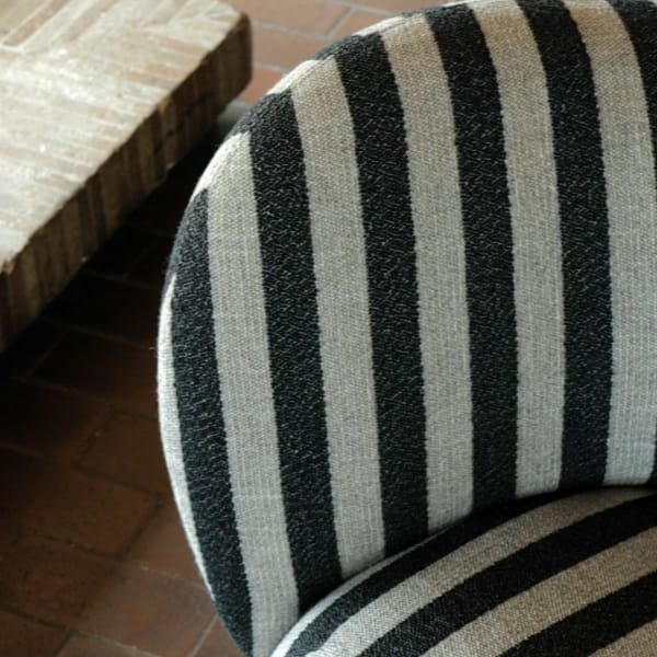 Rico lounge chair lænestol, Louisiana Sand/Black Ferm Living
