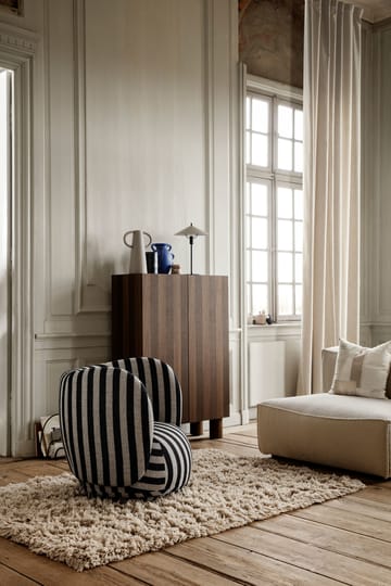 Rico lounge chair lænestol - Louisiana Sand/Black - Ferm Living
