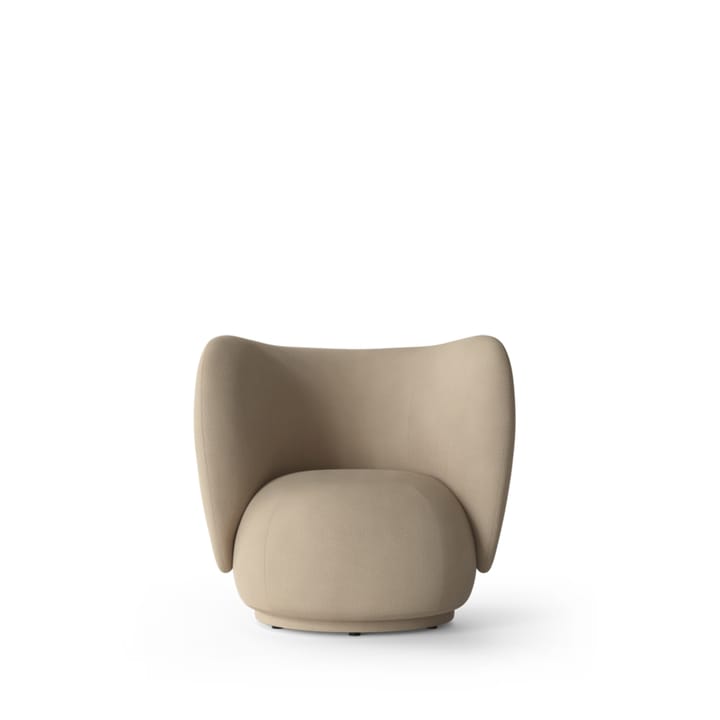 Rico lounge chair lænestol - sand, brushed - Ferm Living