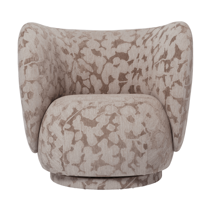 Rico lounge chair lænestol swivel - Cilla-Taupe - Ferm Living
