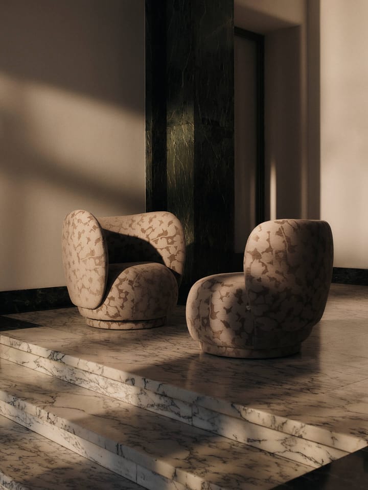 Rico lounge chair lænestol swivel, Cilla-Taupe Ferm Living