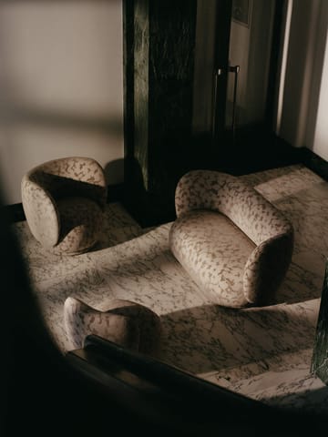 Rico lounge chair lænestol swivel - Cilla-Taupe - Ferm Living