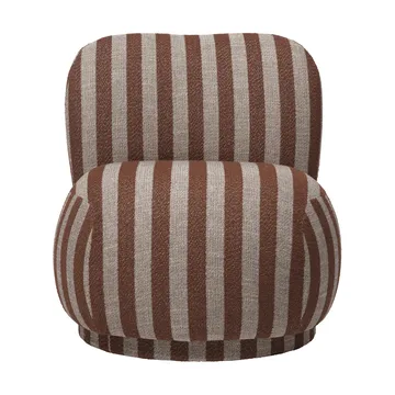 Rico lounge chair piccolo lænestol - Louisiana, Sand-chocolate - Ferm Living
