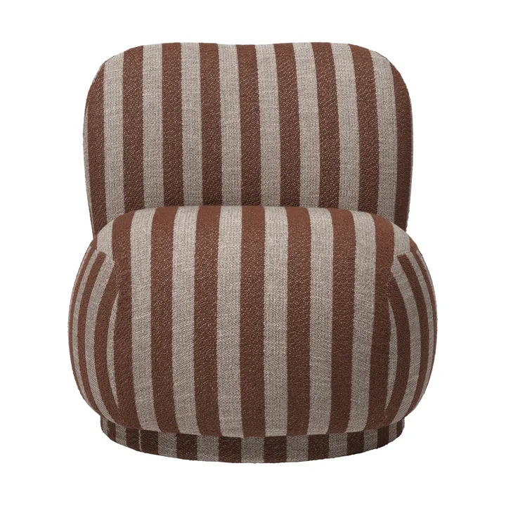 Rico lounge chair piccolo lænestol - Louisiana, Sand-chocolate - Ferm Living