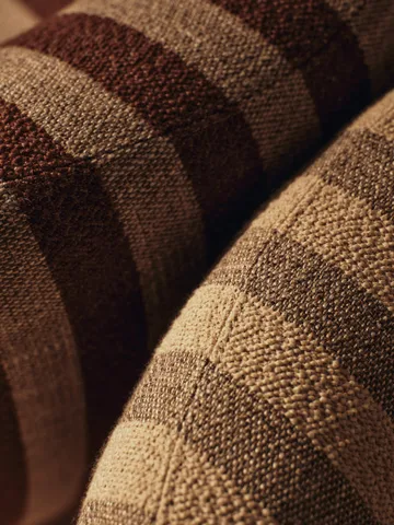 Rico lounge chair piccolo lænestol - Louisiana, Sand-chocolate - Ferm Living