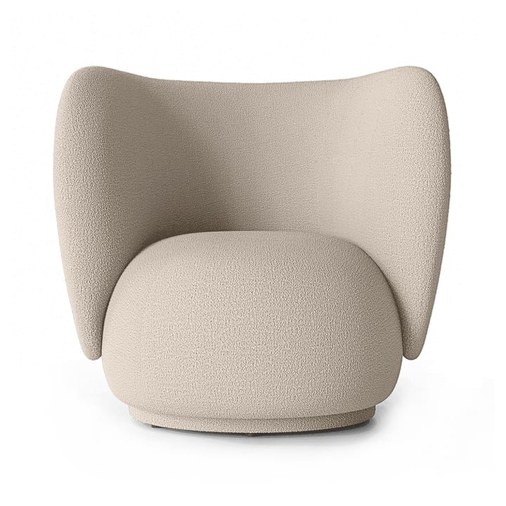 Rico loungestol bouclé - Wool bouclé natural - Ferm Living