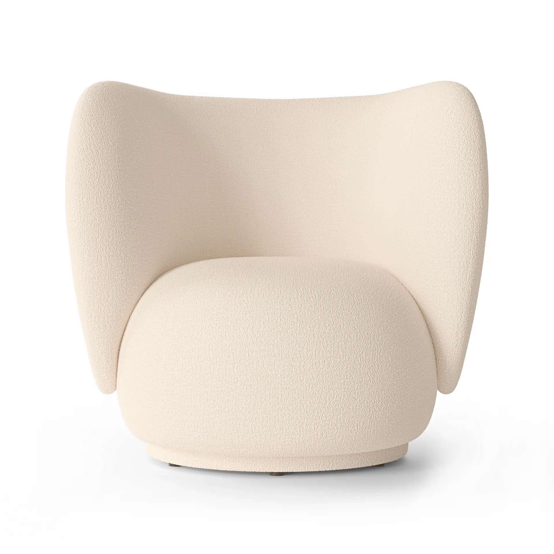 Rico loungestol bouclé, Wool bouclé offwhite Ferm Living