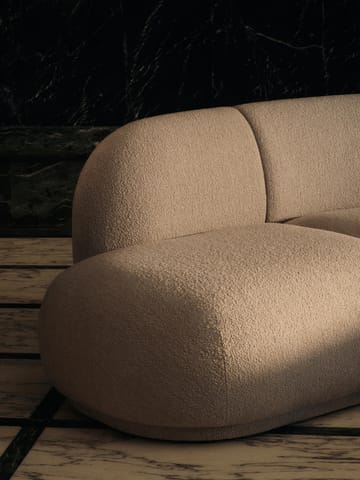 Rico open sofamodul L - Soft bouclé-natural - Ferm Living