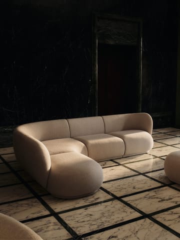 Rico open sofamodul L - Soft bouclé-natural - Ferm Living