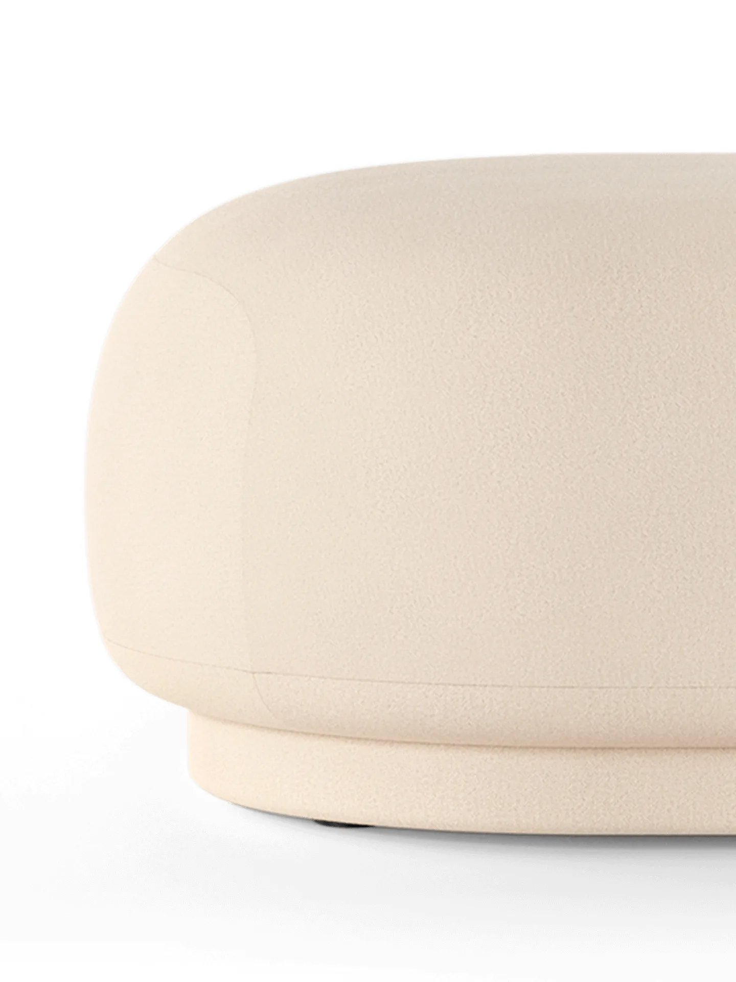 Rico ottoman, Brushed offwhite Ferm Living