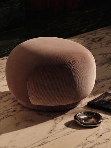 Rico pouf sittepuf - Devoré Velvet-blush - Ferm Living