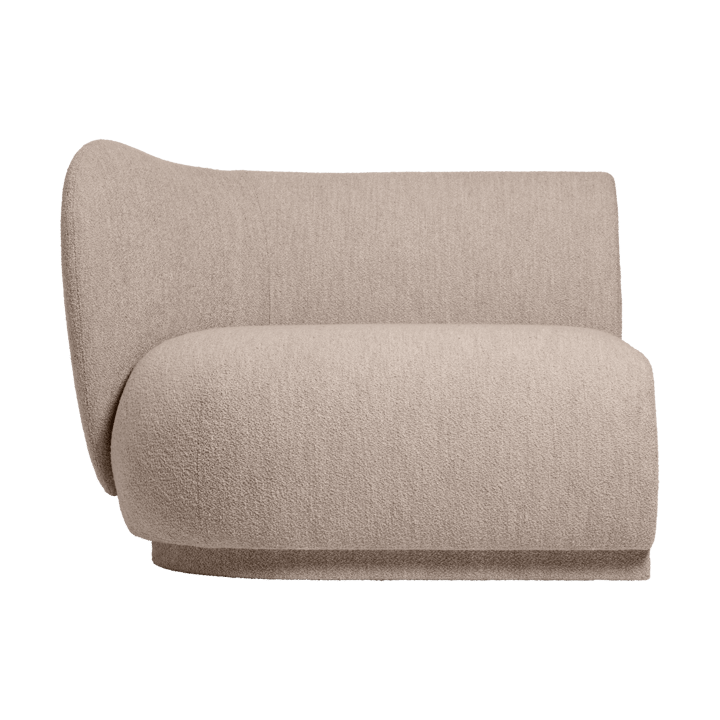 Rico sofamodul armrest L Soft Bouclé - Natural - Ferm Living