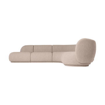 Rico sofamodul armrest L Soft Bouclé - Natural - Ferm Living
