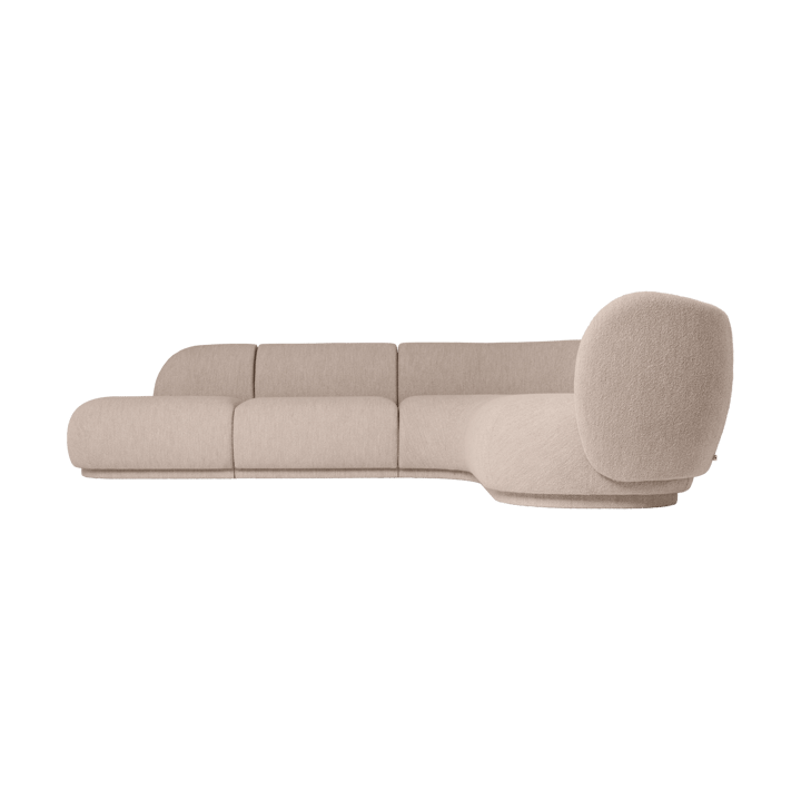 Rico sofamodul armrest L Soft Bouclé, Natural Ferm Living