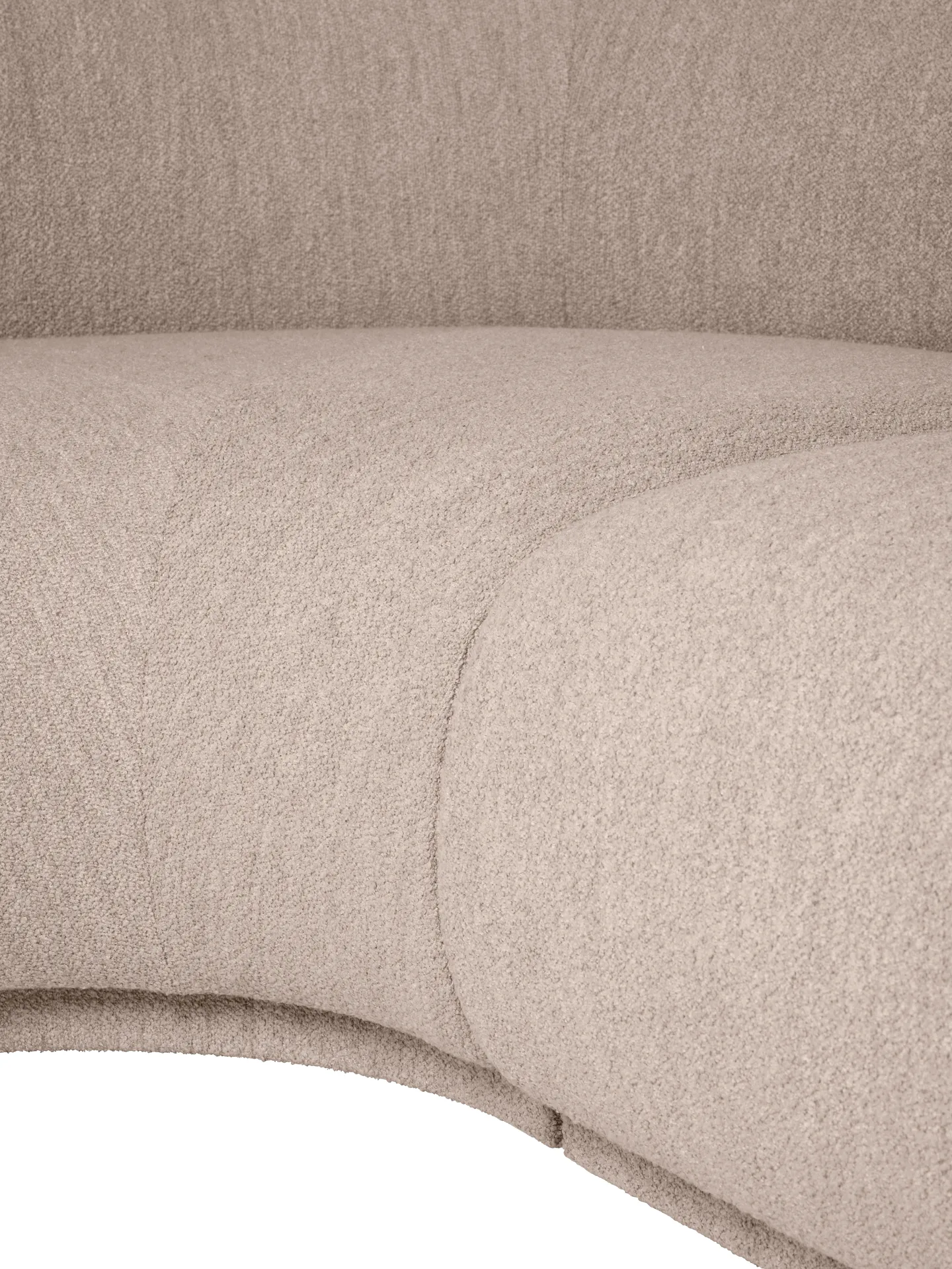 Rico sofamodul armrest L Soft Bouclé, Natural Ferm Living