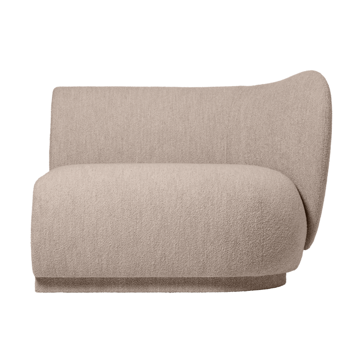 Rico sofamodul armrest R Soft Bouclé - Natural - Ferm Living