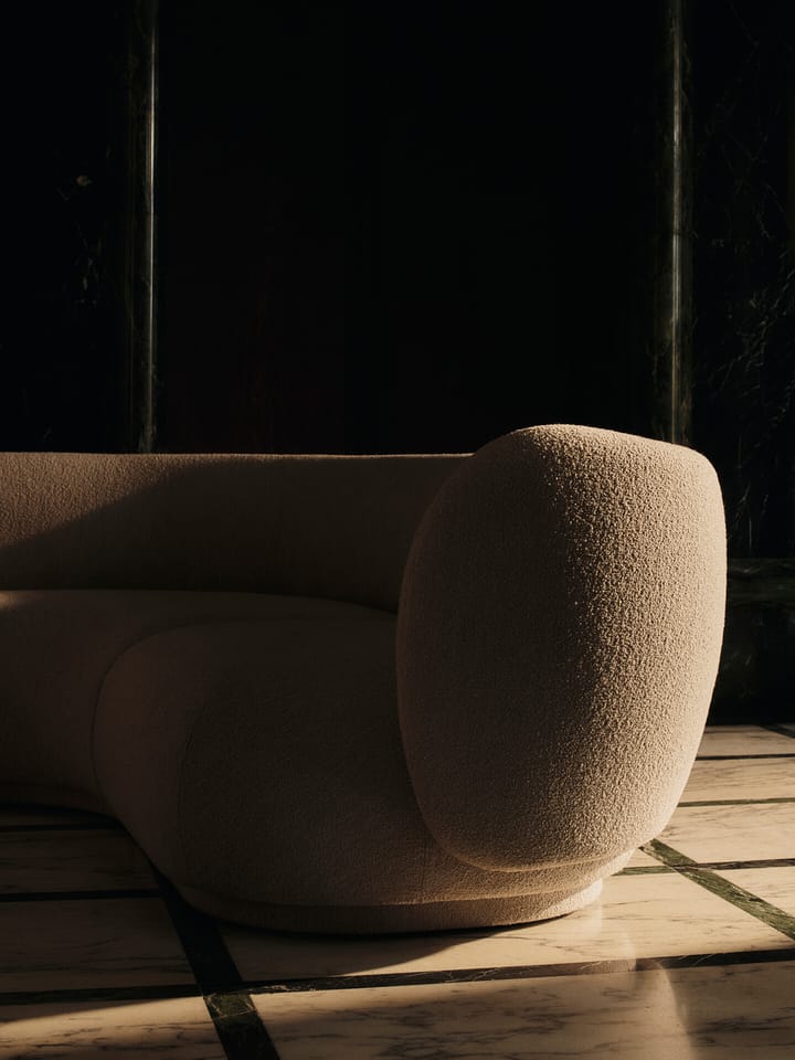 Rico sofamodul armrest R Soft Bouclé, Natural Ferm Living