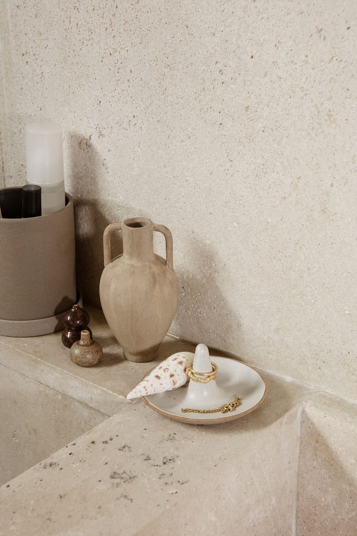 Ring Cone ringholder, Offwhite speckle Ferm Living