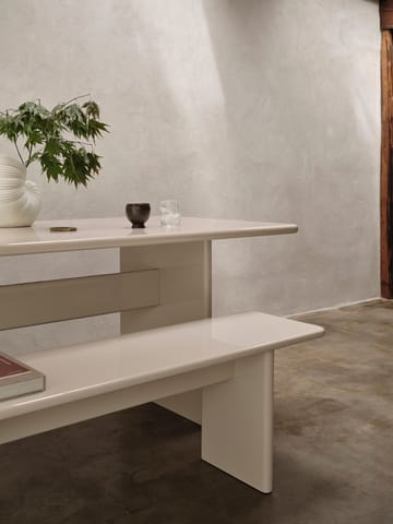 Rink bænk 200 cm - Eggshell - Ferm Living