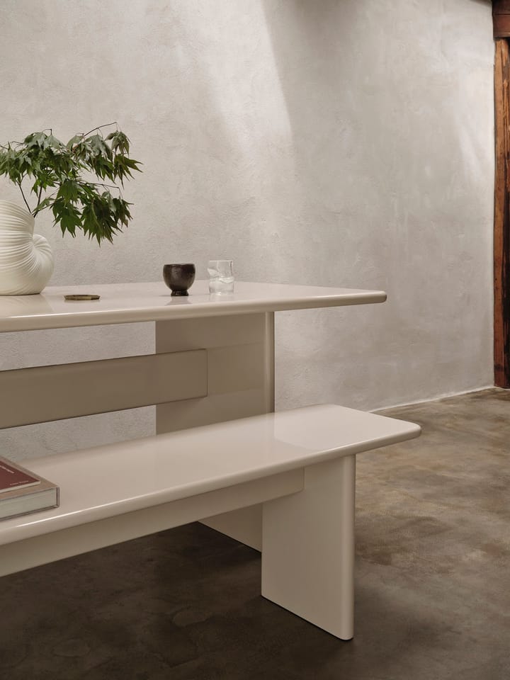 Rink bænk 200 cm, Eggshell Ferm Living