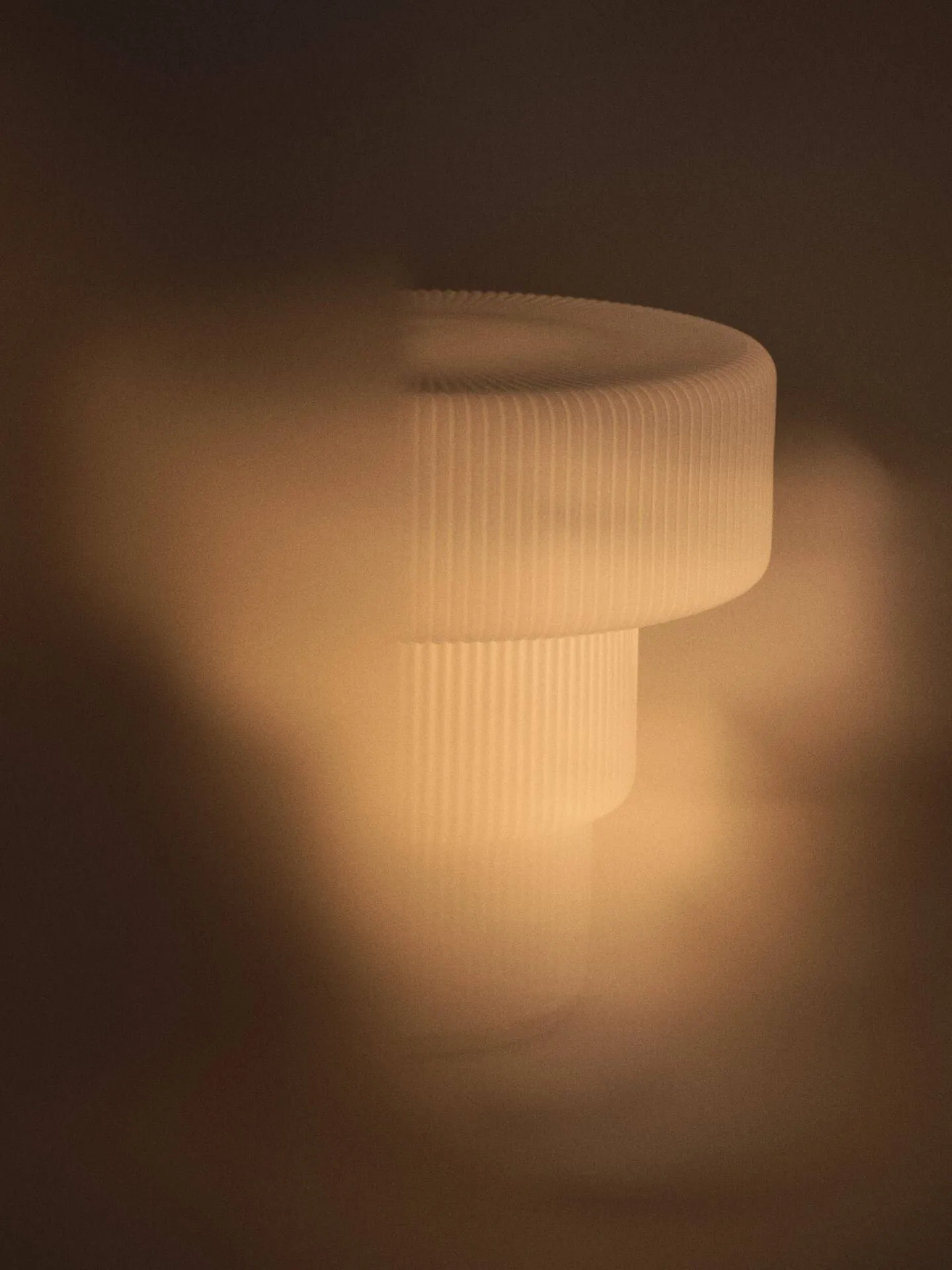 Ripple bordlampe, White, Ø28x28 cm Ferm Living
