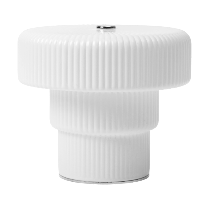 Ripple bærbar bordlampe 10 cm - White - Ferm Living