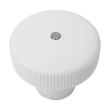 Ripple bærbar bordlampe 10 cm - White - Ferm Living