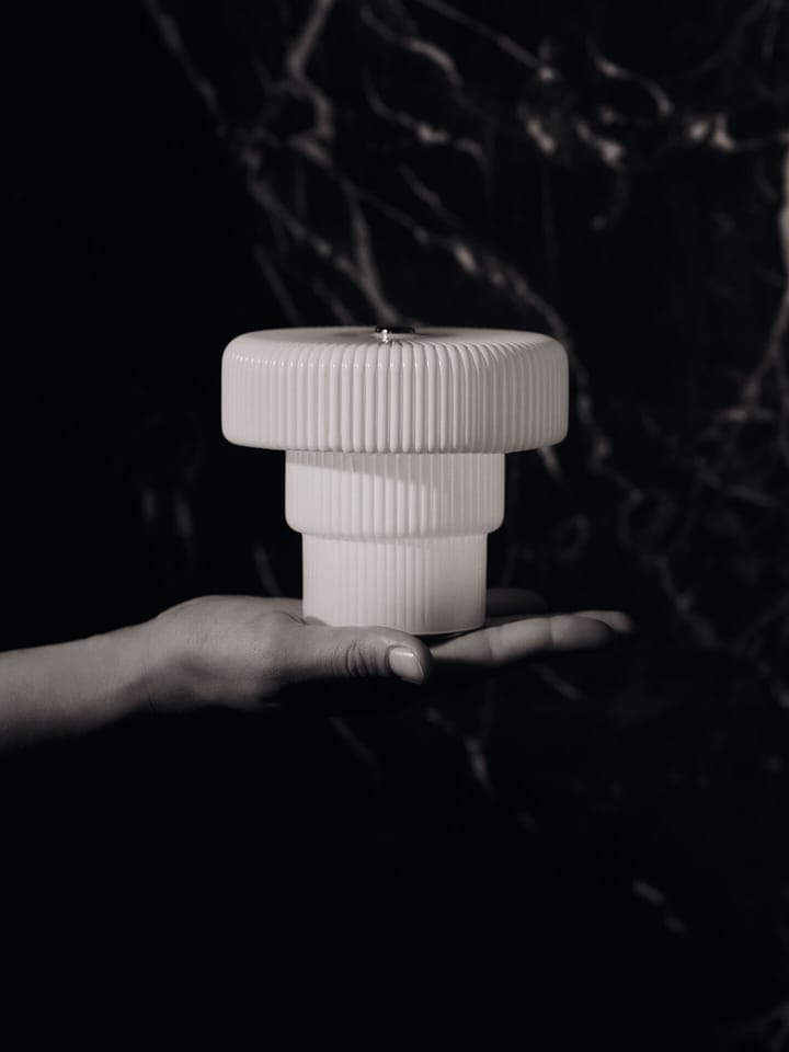 Ripple bærbar bordlampe 10 cm, White Ferm Living
