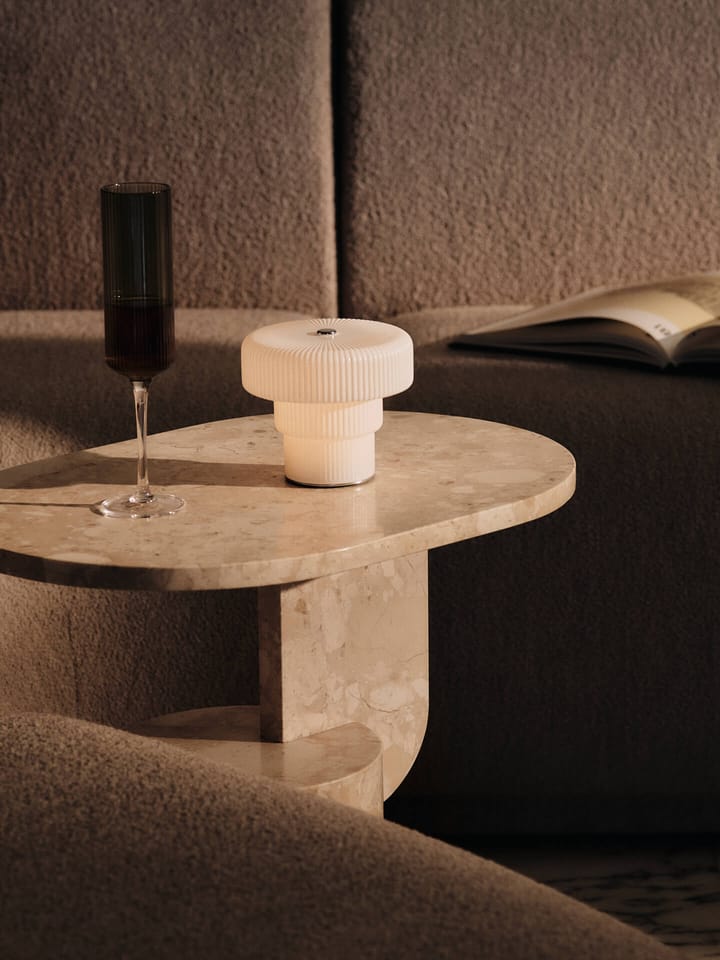Ripple bærbar bordlampe 10 cm, White Ferm Living