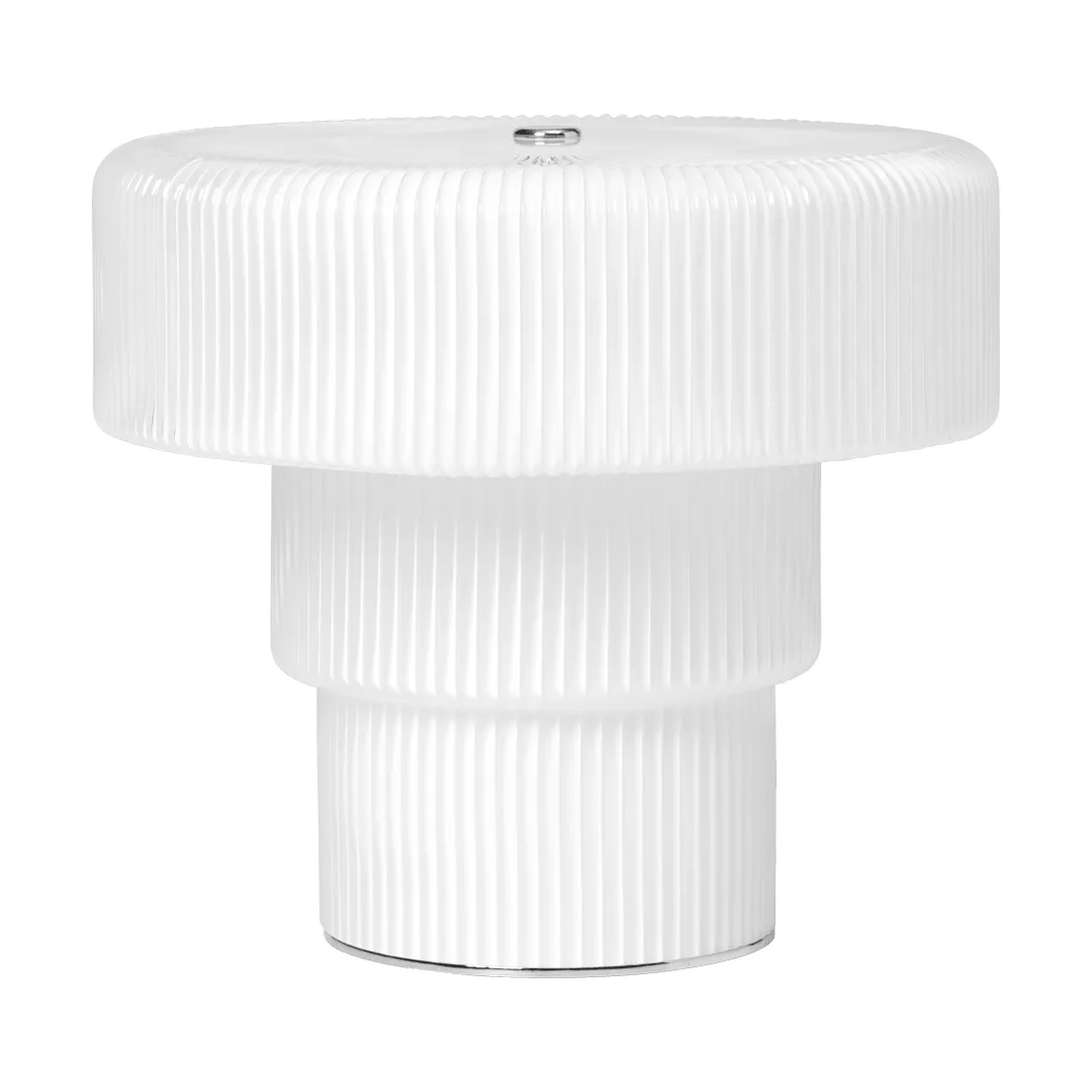 Ripple bærbar bordlampe, White (hvid), 16,5 cm Ferm Living