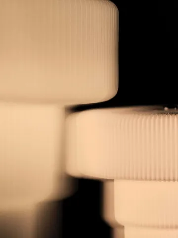 Ripple bærbar bordlampe - White (hvid), 16,5 cm - Ferm Living