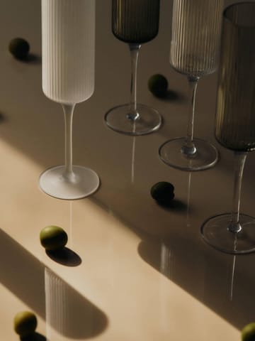 Ripple Champagne flutes champagneglas 15 cl 2-pak - Frosted - Ferm Living