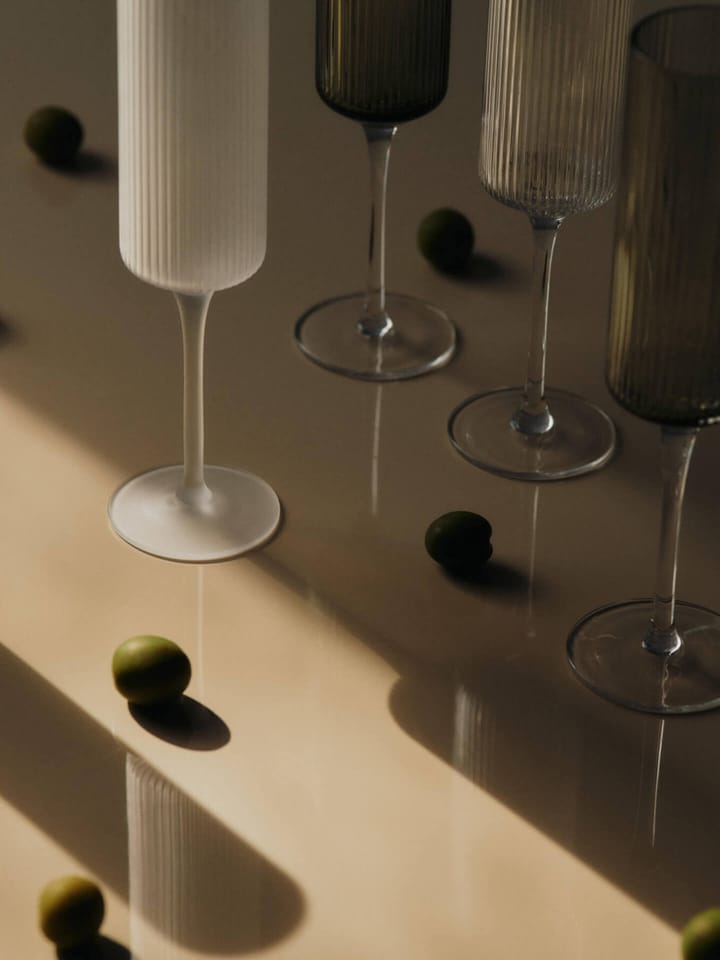 Ripple Champagne flutes champagneglas 15 cl 2-pak, Frosted Ferm Living