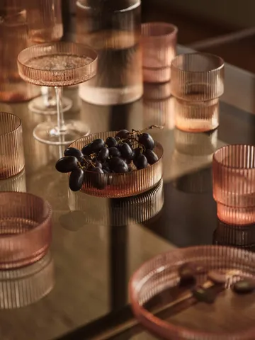 Ripple champagneglas 2-pak - Blush - Ferm Living