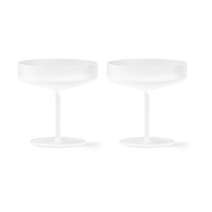 Ripple champagneglas 2-pak - Frosted - Ferm Living