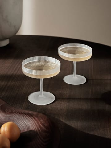 Ripple champagneglas 2-pak - Frosted - ferm LIVING