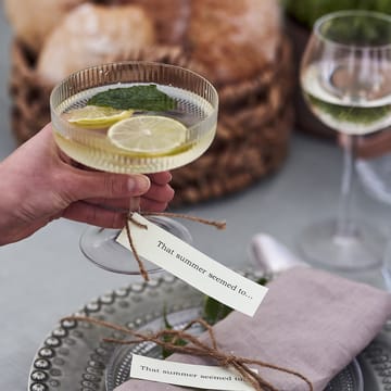 Ripple champagneglas 2-pak - klar - Ferm Living