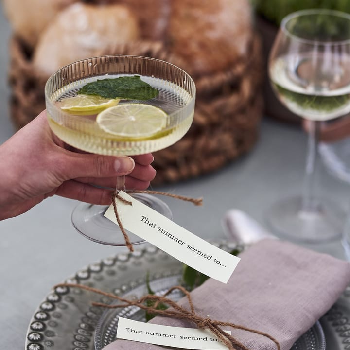 Ripple champagneglas 2-pak, klar Ferm Living