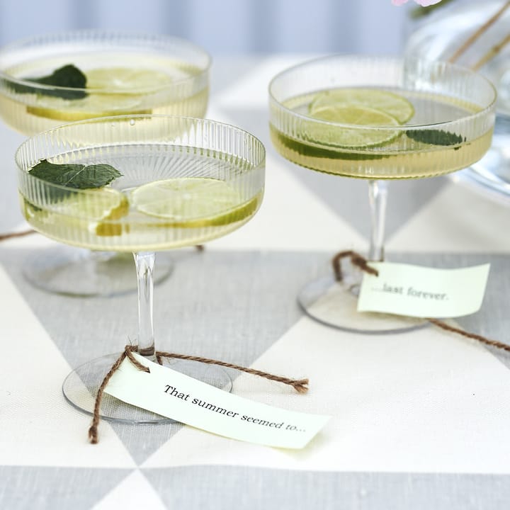 Ripple champagneglas 2-pak, klar Ferm Living