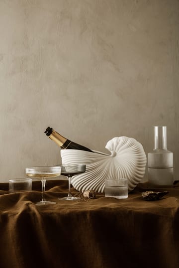 Ripple champagneglas 2-pak - klar - Ferm Living