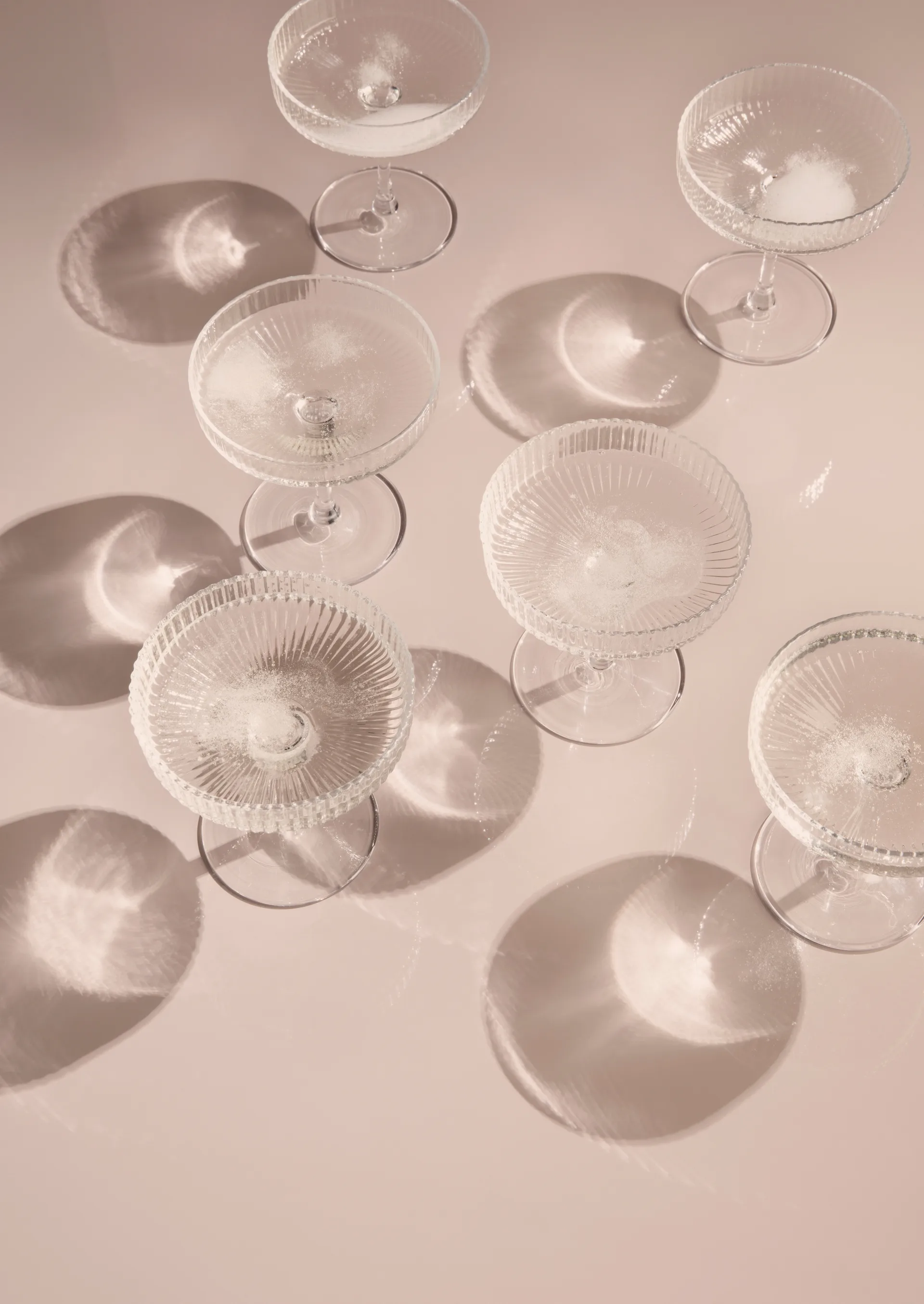 Ripple champagneglas 2-pak, klar Ferm Living
