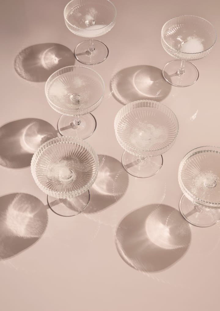 Ripple champagneglas 2-pak, klar Ferm Living