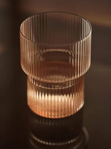Ripple glas 4 stk - Blush - Ferm Living