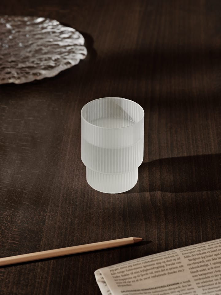 Ripple glas 4 stk, Frosted Ferm Living