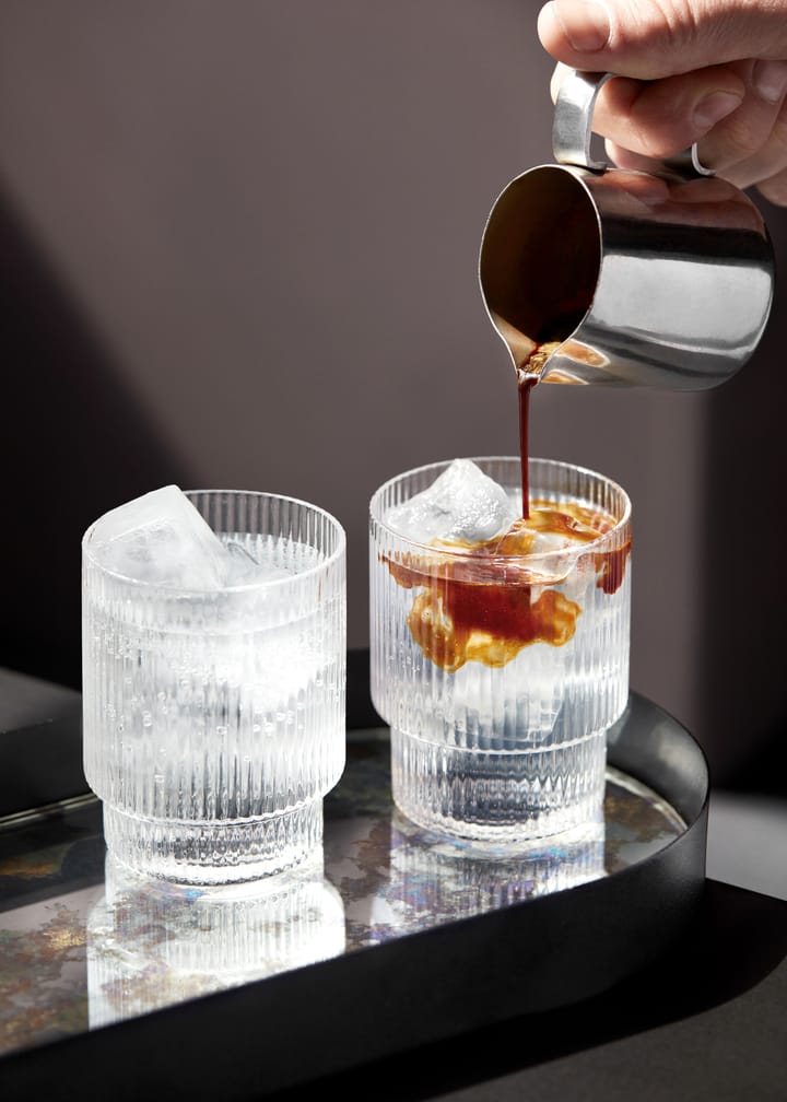 Ripple glas 4 stk, klar Ferm Living