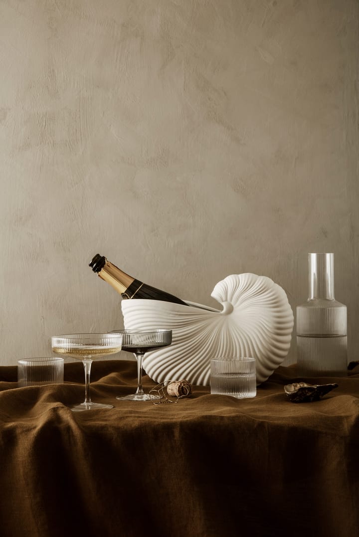 Ripple glas lavt 4-pak, Clear Ferm Living