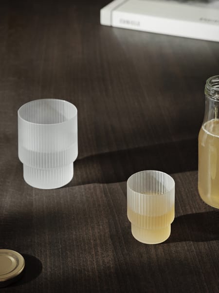 Ripple glas small 6 cl 4-pak, Frosted Ferm Living